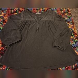 Lucky Brand Gray Blouse